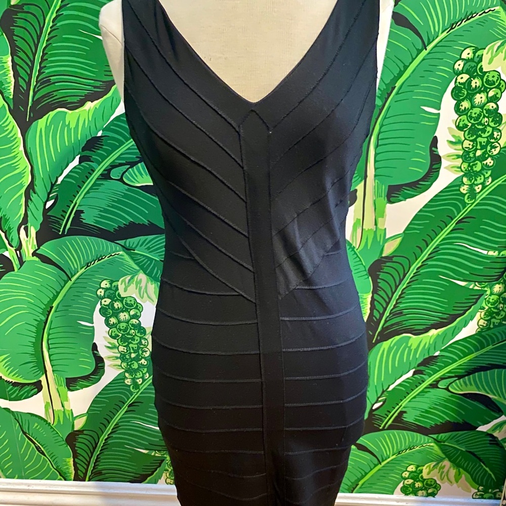 Black Jersey Bandage Dress